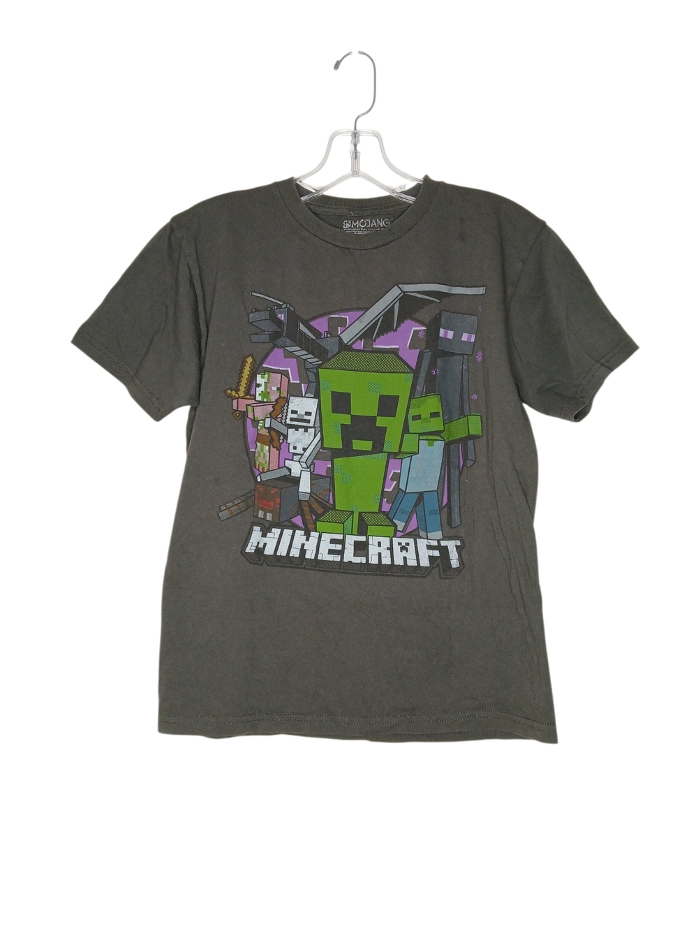 Minecraft Graphic Tee for Men - Dark Gray